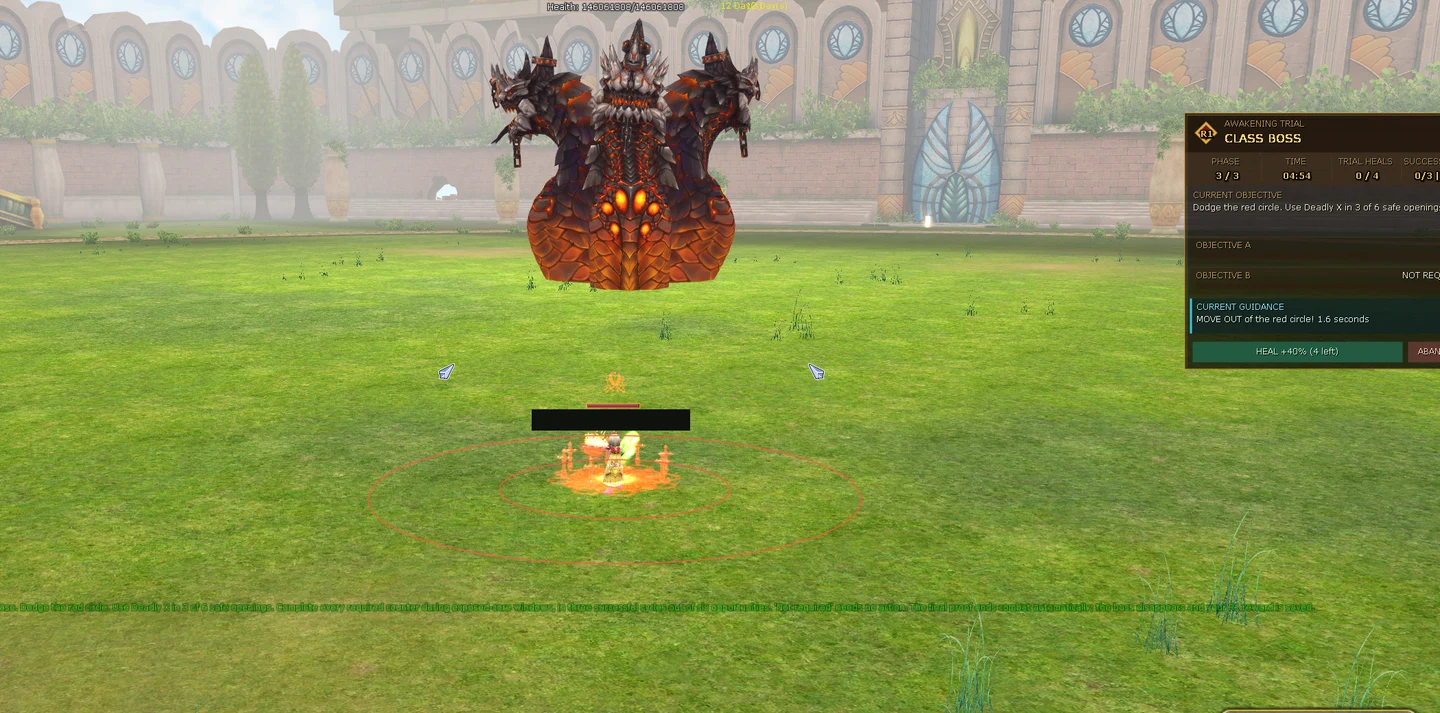 Legend R1 · your personal trial against your class boss.